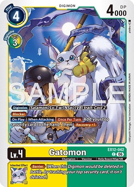Gatomon &mdash; Digimon Card Game card
