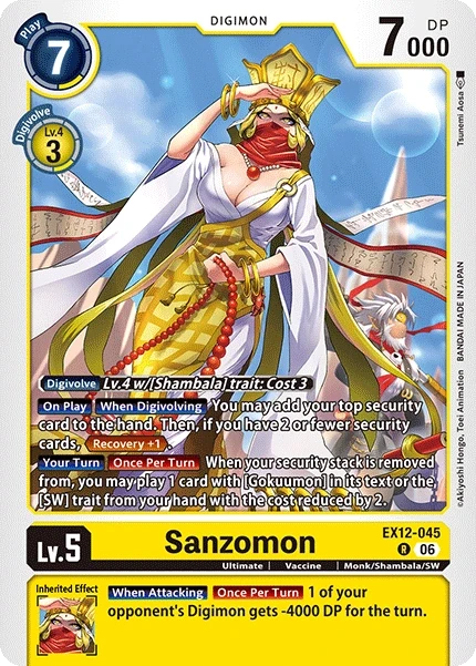 Sanzomon &mdash; Digimon Card Game card