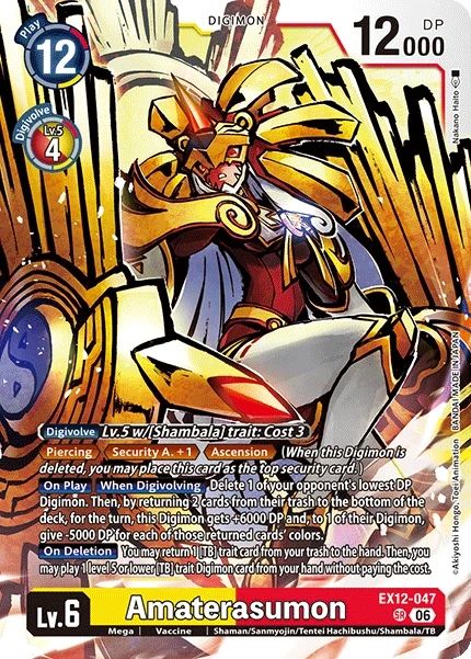 Amaterasumon &mdash; Digimon Card Game card