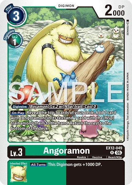 Angoramon &mdash; Digimon Card Game card