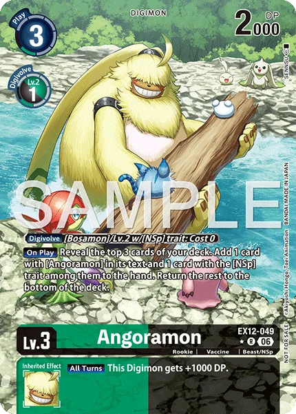 Angoramon &mdash; Digimon Card Game card
