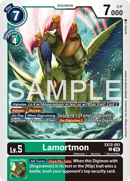 Lamortmon &mdash; Digimon Card Game card