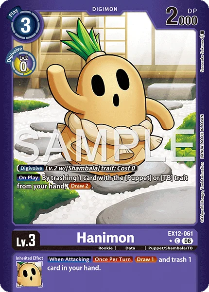 Hanimon &mdash; Digimon Card Game card