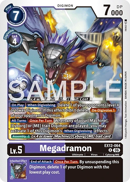 Megadramon &mdash; Digimon Card Game card