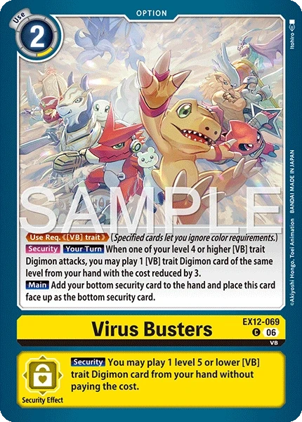 Virus Busters &mdash; Digimon Card Game card