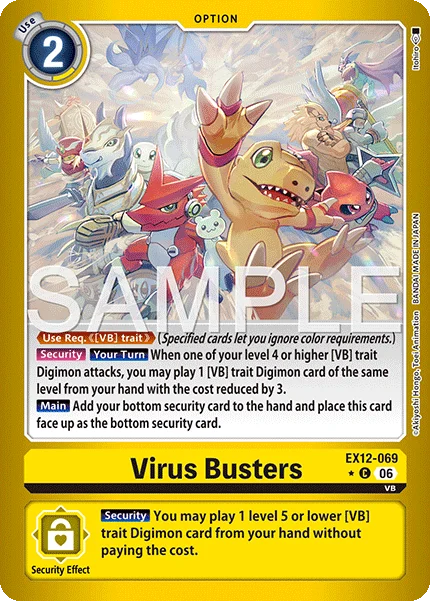 Virus Busters &mdash; Digimon Card Game card
