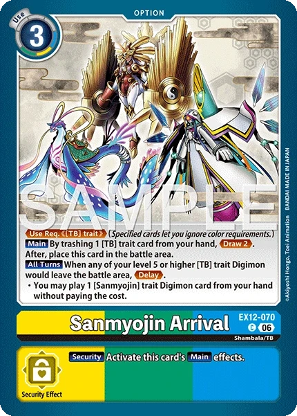 Sanmyojin Arrival &mdash; Digimon Card Game card