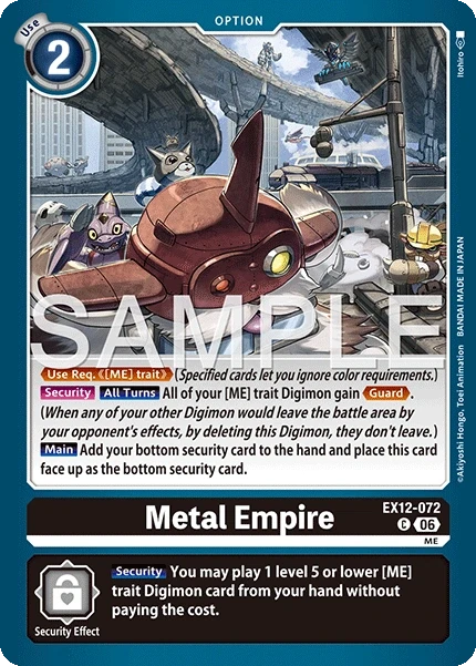 Metal Empire &mdash; Digimon Card Game card