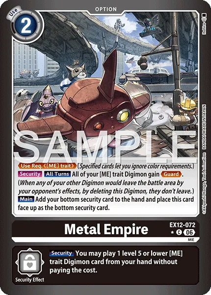 Metal Empire &mdash; Digimon Card Game card