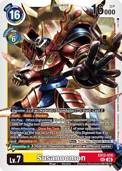 Susanoomon &mdash; Digimon Card Game card