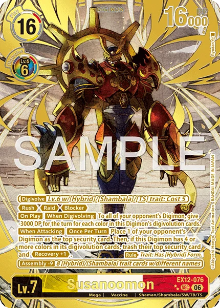 Susanoomon &mdash; Digimon Card Game card