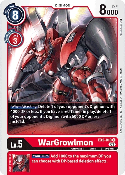 WarGrowlmon &mdash; Digimon Card Game card