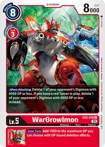 WarGrowlmon &mdash; Digimon Card Game card