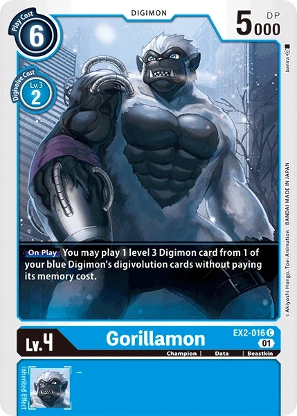 Gorillamon &mdash; Digimon Card Game card
