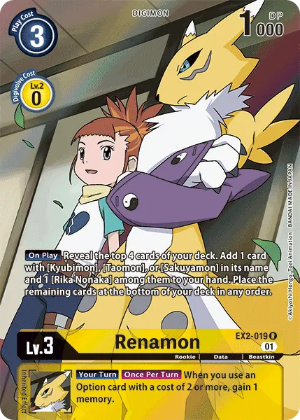 Renamon &mdash; Digimon Card Game card