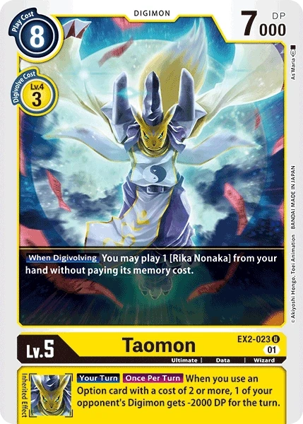 Taomon &mdash; Digimon Card Game card