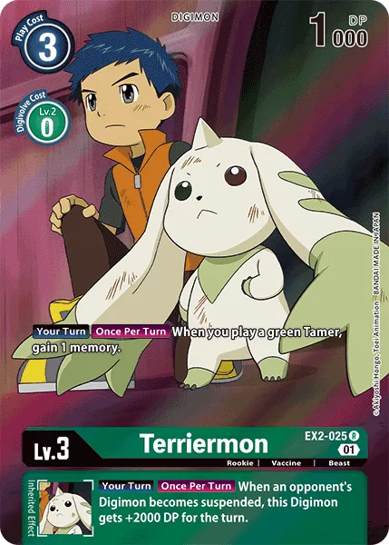 Terriermon &mdash; Digimon Card Game card