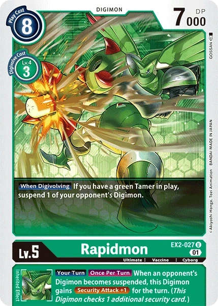 Rapidmon &mdash; Digimon Card Game card
