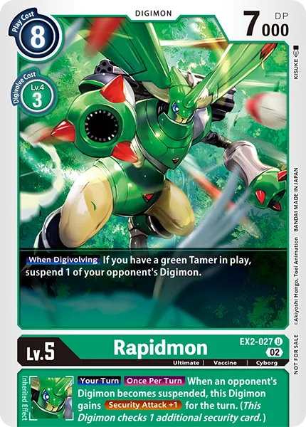 Rapidmon &mdash; Digimon Card Game card
