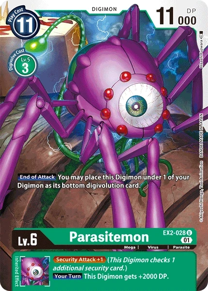 Parasitemon &mdash; Digimon Card Game card