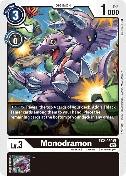 Monodramon &mdash; Digimon Card Game card