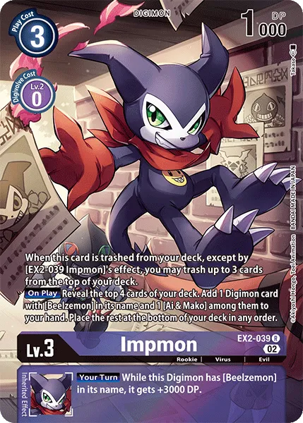 Impmon &mdash; Digimon Card Game card