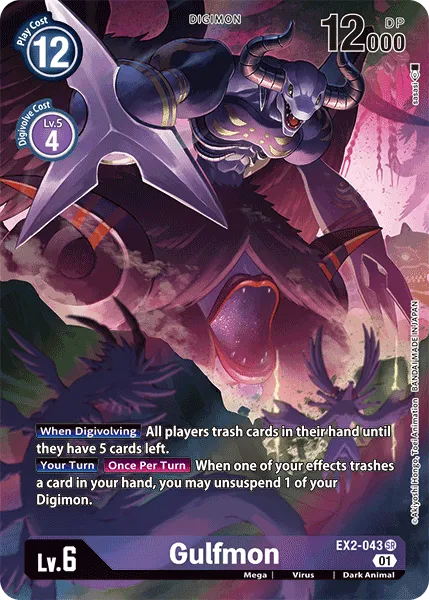 Gulfmon &mdash; Digimon Card Game card