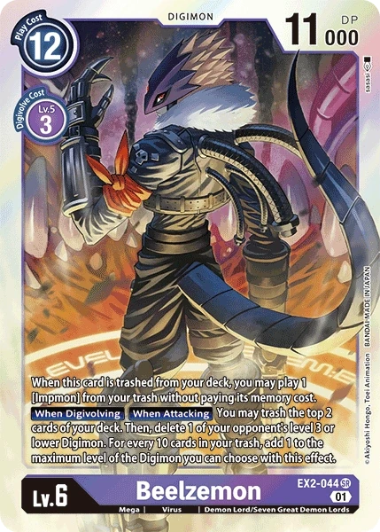 Beelzemon &mdash; Digimon Card Game card
