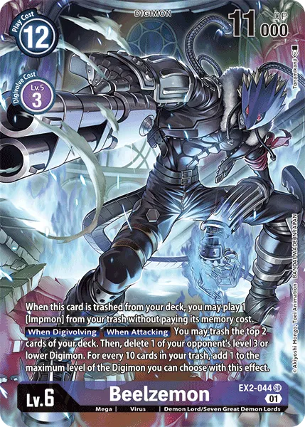 Beelzemon &mdash; Digimon Card Game card