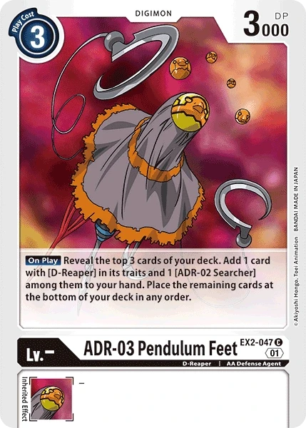 ADR-03 Pendulum Feet &mdash; Digimon Card Game card
