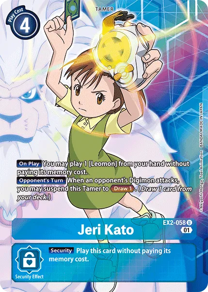 Jeri Kato &mdash; Digimon Card Game card