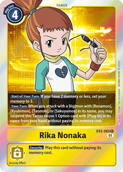 Rika Nonaka &mdash; Digimon Card Game card