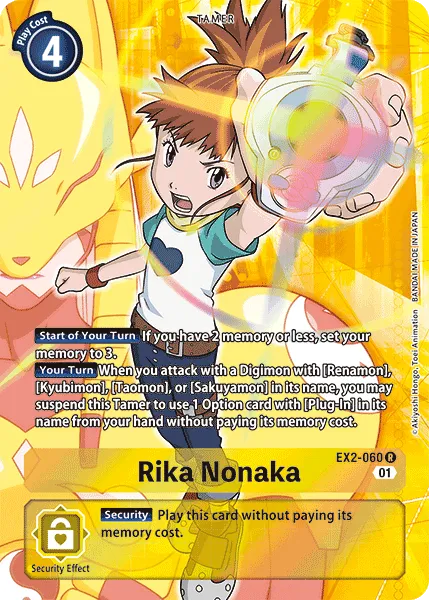 Rika Nonaka &mdash; Digimon Card Game card