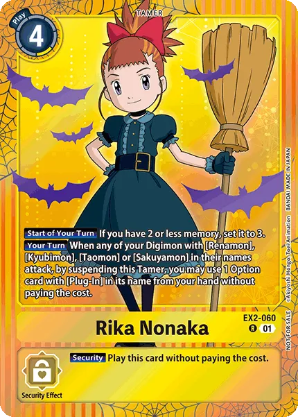 Rika Nonaka &mdash; Digimon Card Game card