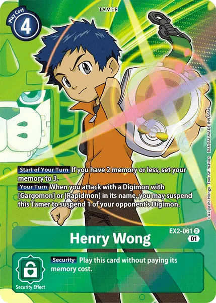 Henry Wong &mdash; Digimon Card Game card