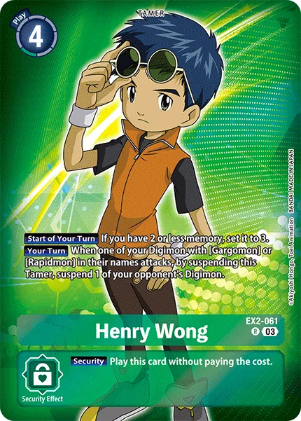 Henry Wong &mdash; Digimon Card Game card