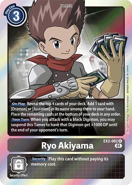 Ryo Akiyama &mdash; Digimon Card Game card