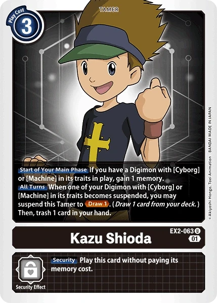Kazu Shioda &mdash; Digimon Card Game card