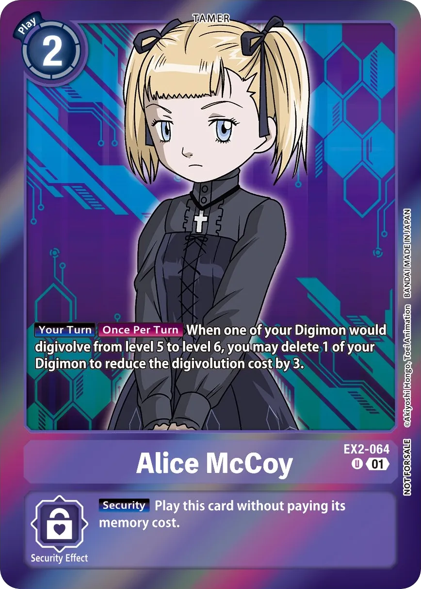 Alice McCoy &mdash; Digimon Card Game card