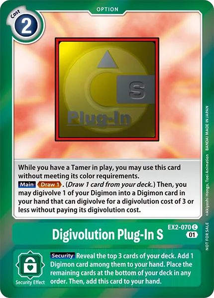 Digivolution Plug-In S &mdash; Digimon Card Game card