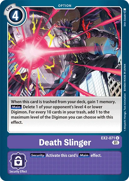 Death Slinger &mdash; Digimon Card Game card