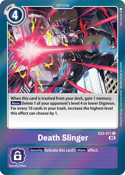 Death Slinger &mdash; Digimon Card Game card