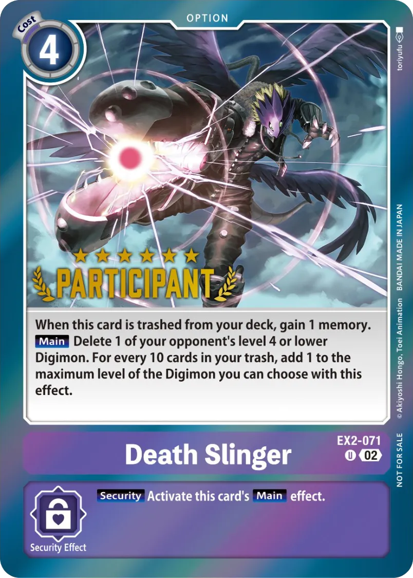 Death Slinger &mdash; Digimon Card Game card