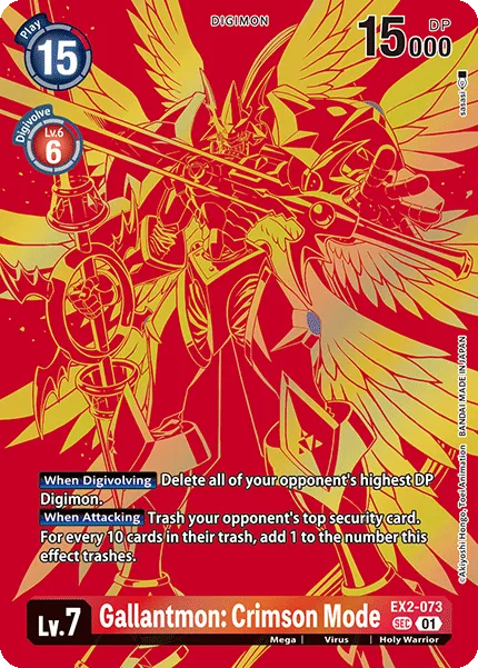 Gallantmon: Crimson Mode &mdash; Digimon Card Game card