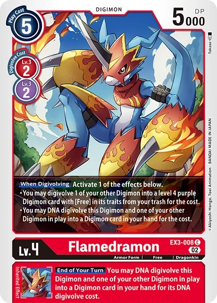 Flamedramon &mdash; Digimon Card Game card