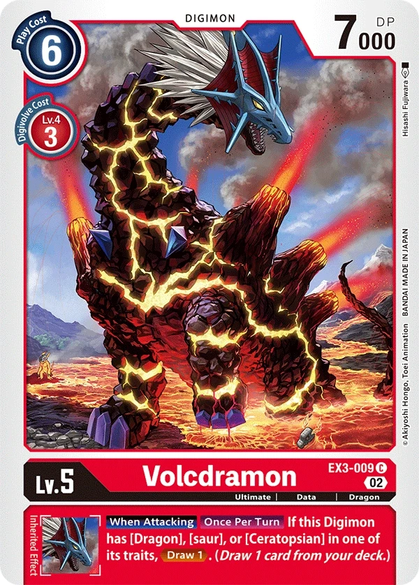 Volcdramon &mdash; Digimon Card Game card