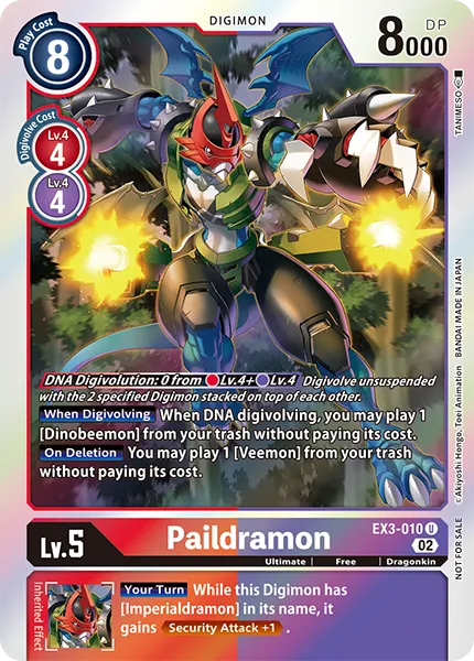 Paildramon &mdash; Digimon Card Game card
