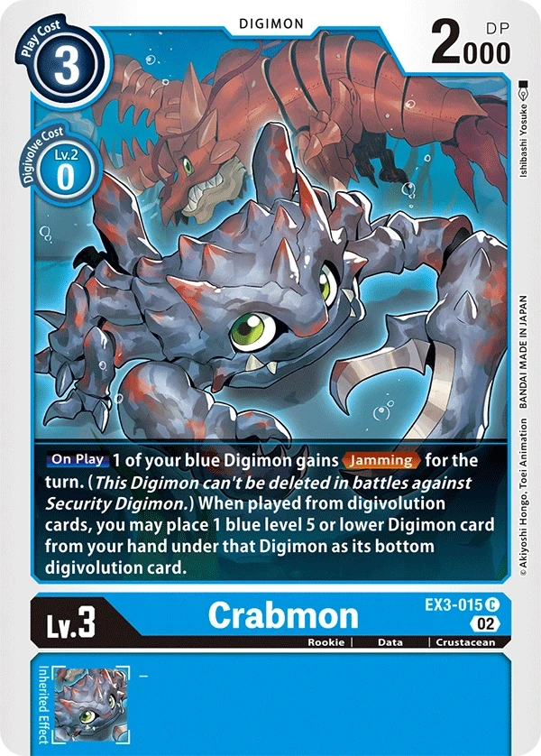 Crabmon &mdash; Digimon Card Game card