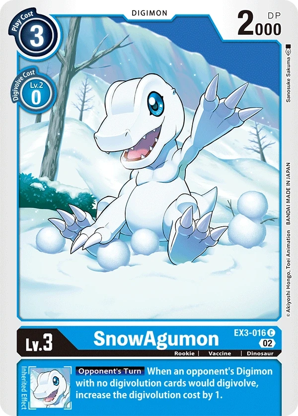 SnowAgumon &mdash; Digimon Card Game card