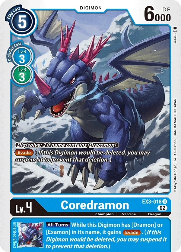 Coredramon &mdash; Digimon Card Game card